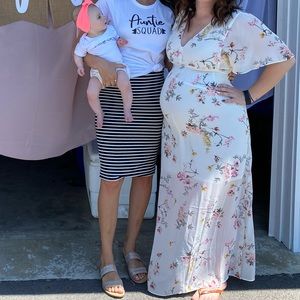 Striped Pencil Skirt